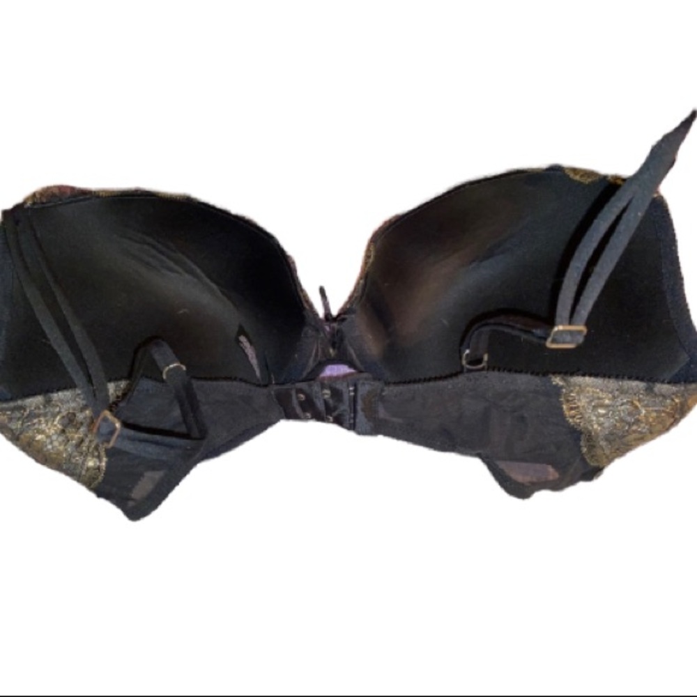 Victoria’s Secret push up metallic lace bra 36dd - Picture 4 of 5